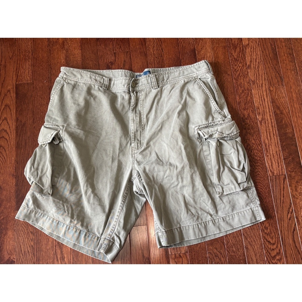 Polo Ralph Lauren Mens Cargo Shorts Size 42 Green‎ Cotton Twill Utility Relaxed